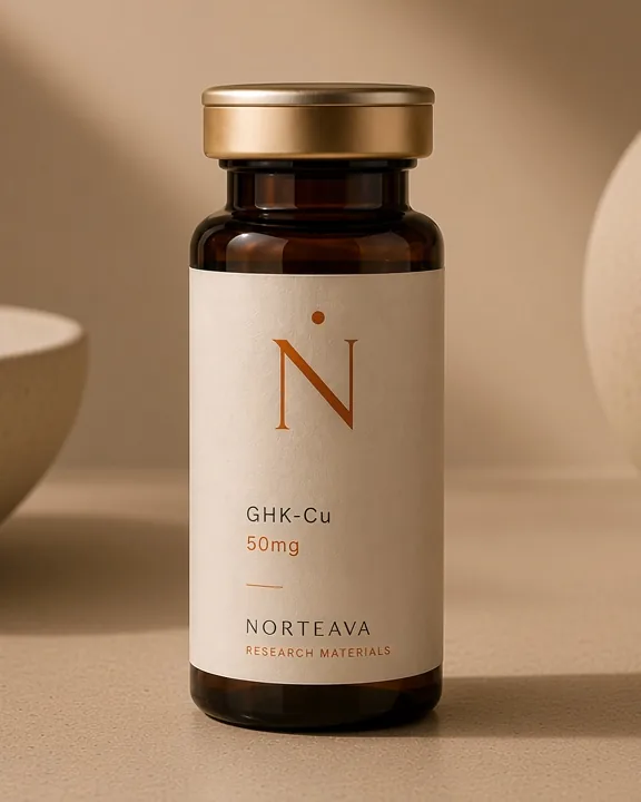 GHK-Cu research material vial — Norteava