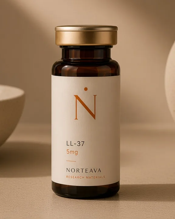 LL-37 research material vial — Norteava