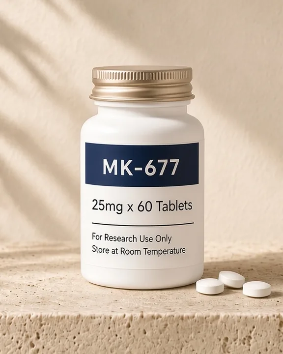 MK-677 (Ibutamoren) research material vial — Norteava
