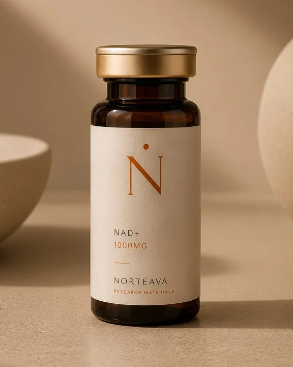 NAD+ research material vial — Norteava