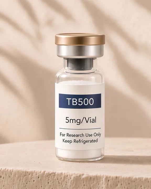 Thymosin Beta 4 (TB500) research material vial — Norteava